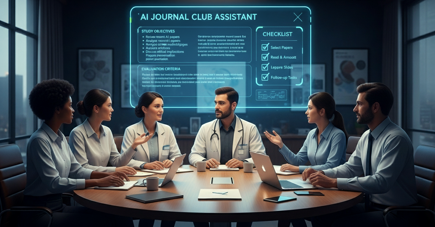 AI-powered journal club preparation with summarized notes